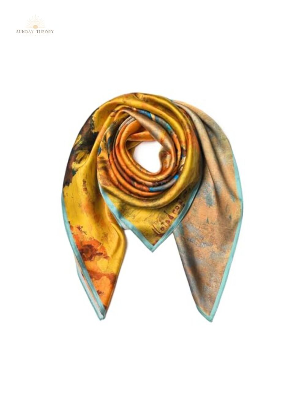 100% Mulberry Silk Scarf 35" Square Lightweight Headscarf Gift Packed